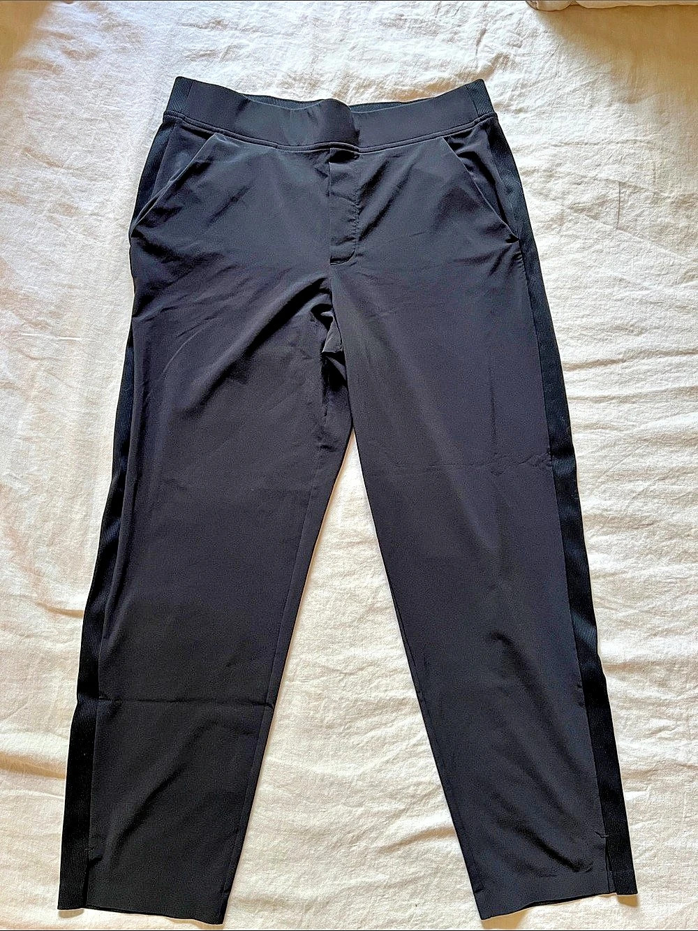 Athleta Brooklyn Mid Rise Ankle Pant Black 12